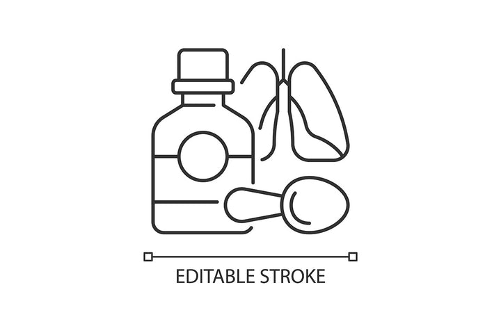Medical treatment linear icons set for dark and light mode