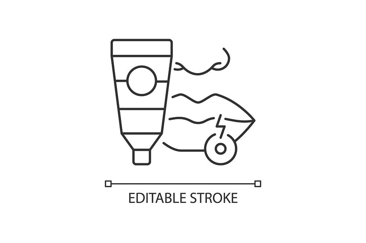 Medical treatment linear icons set for dark and light mode