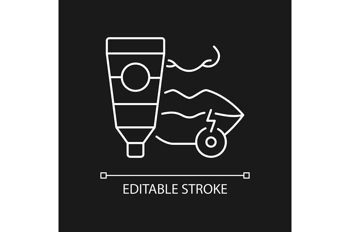Medical treatment linear icons set for dark and light mode