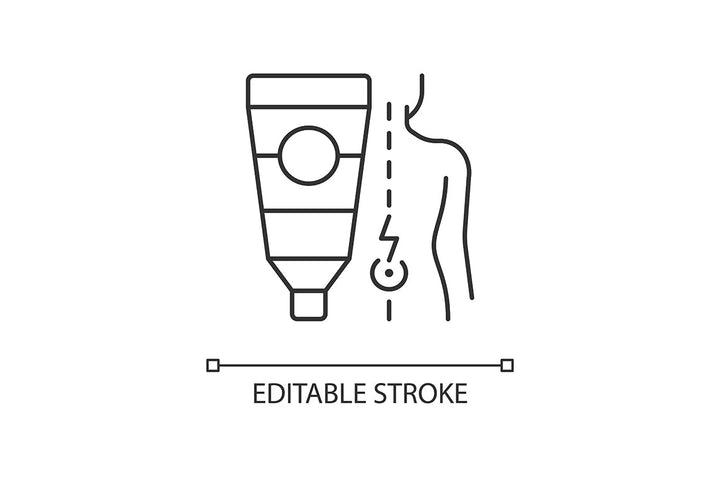 Medical treatment linear icons set for dark and light mode