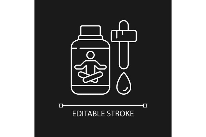 Medical treatment linear icons set for dark and light mode