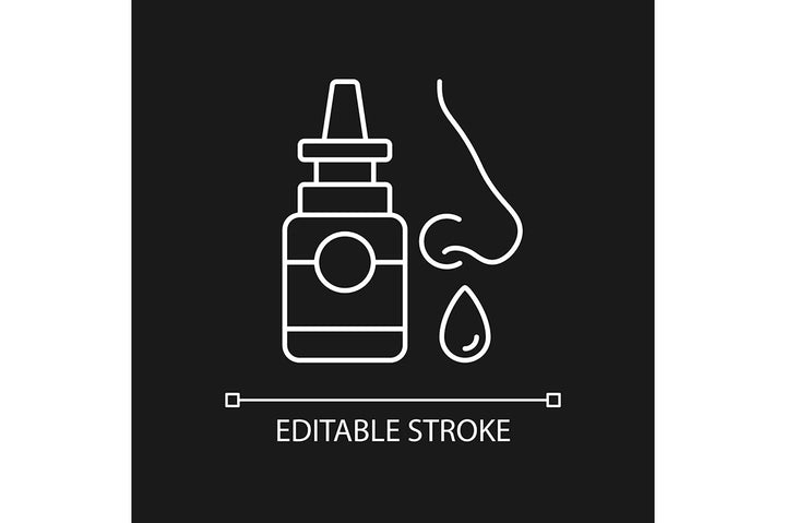 Medical treatment linear icons set for dark and light mode