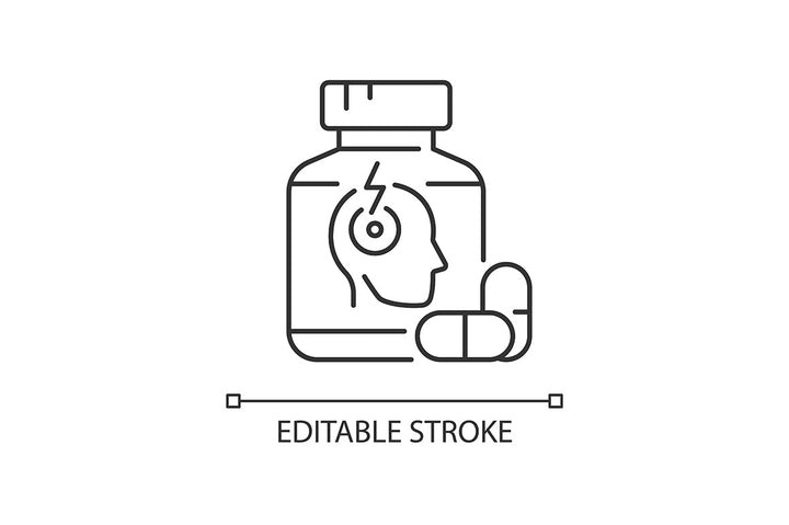 Medical treatment linear icons set for dark and light mode