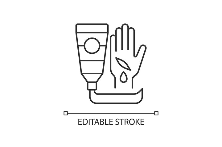 Medical treatment linear icons set for dark and light mode