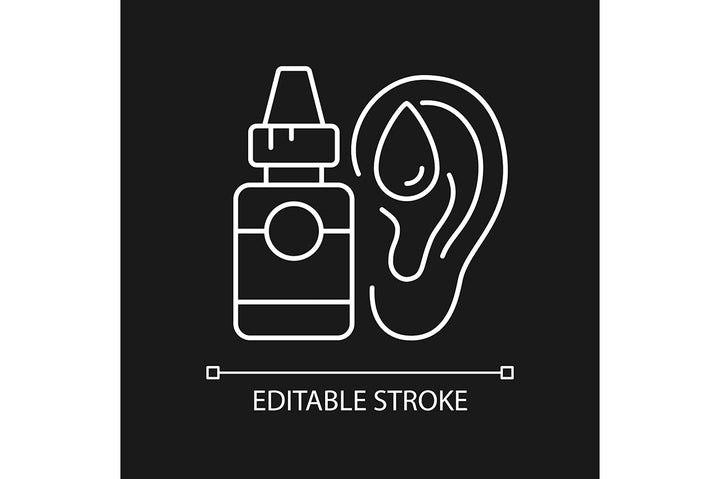Medical treatment linear icons set for dark and light mode