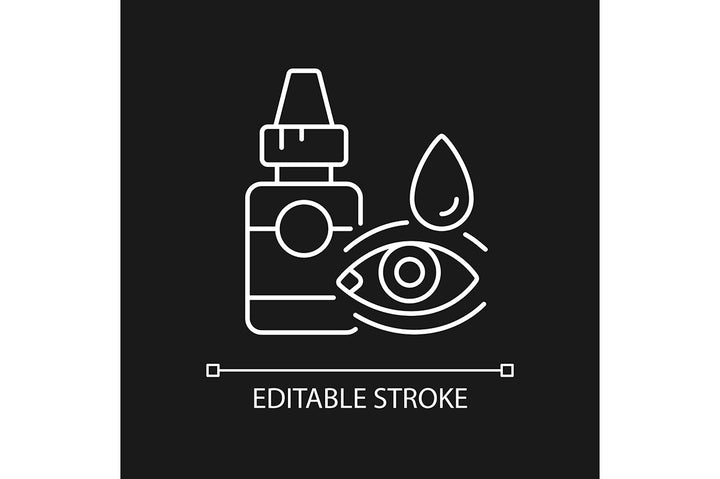 Medical treatment linear icons set for dark and light mode