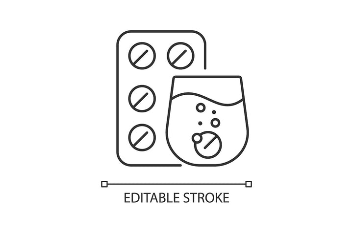 Medical treatment linear icons set for dark and light mode