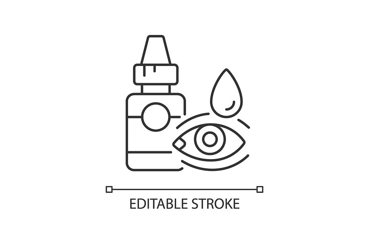 Medical treatment linear icons set for dark and light mode