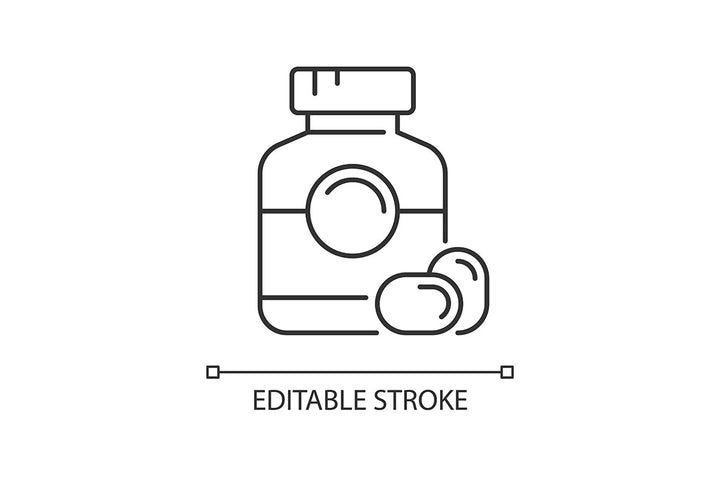 Medical treatment linear icons set for dark and light mode