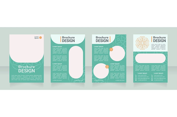 Meditation brochure template bundle