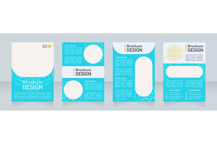 Meditation brochure template bundle