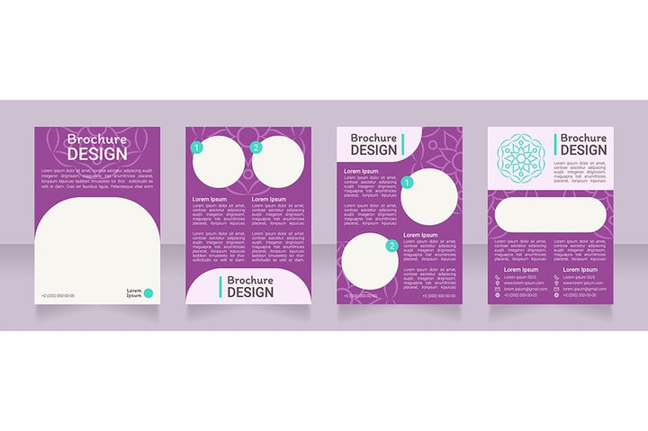 Meditation brochure template bundle