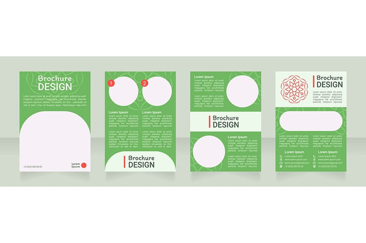 Meditation brochure template bundle