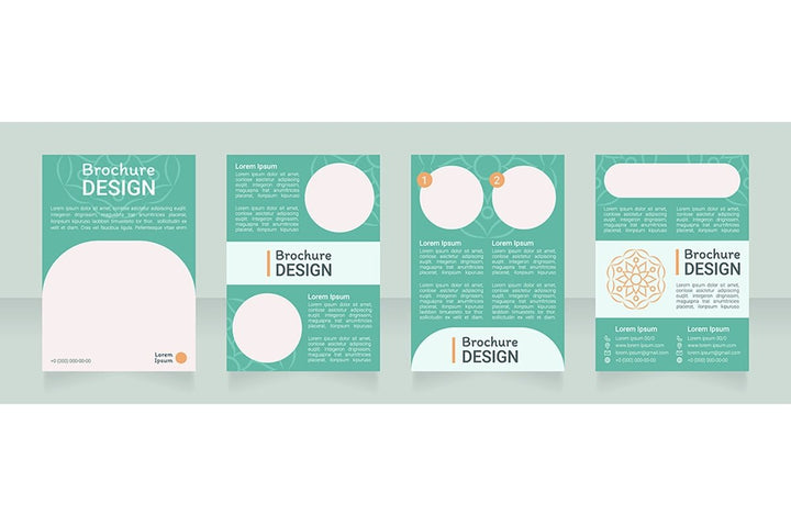 Meditation brochure template bundle