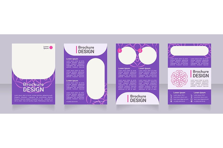 Meditation brochure template bundle