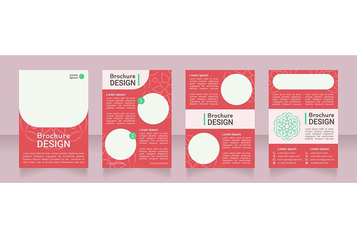Meditation brochure template bundle