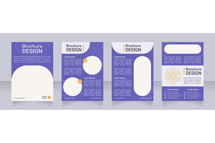 Meditation brochure template bundle