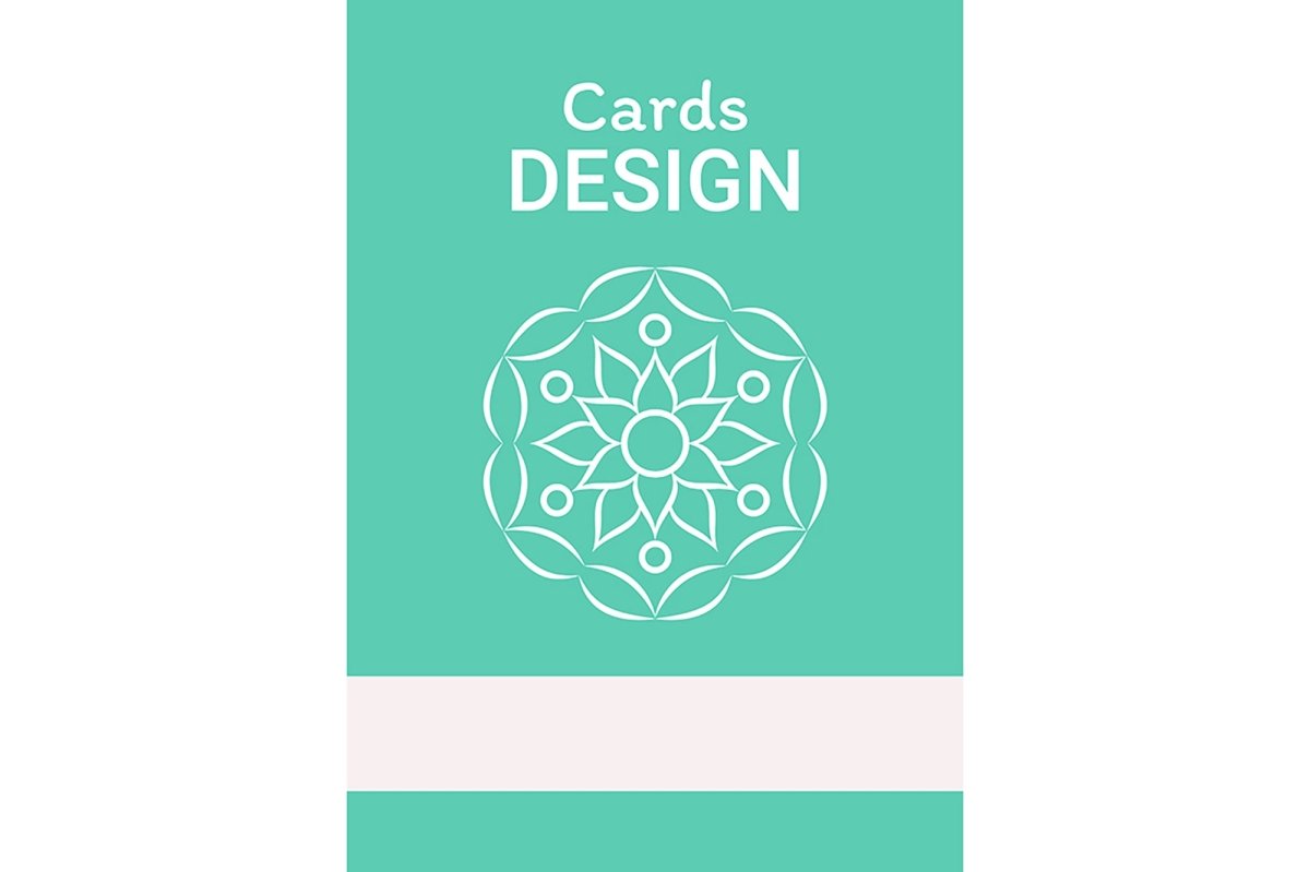 Meditation vector card design template set