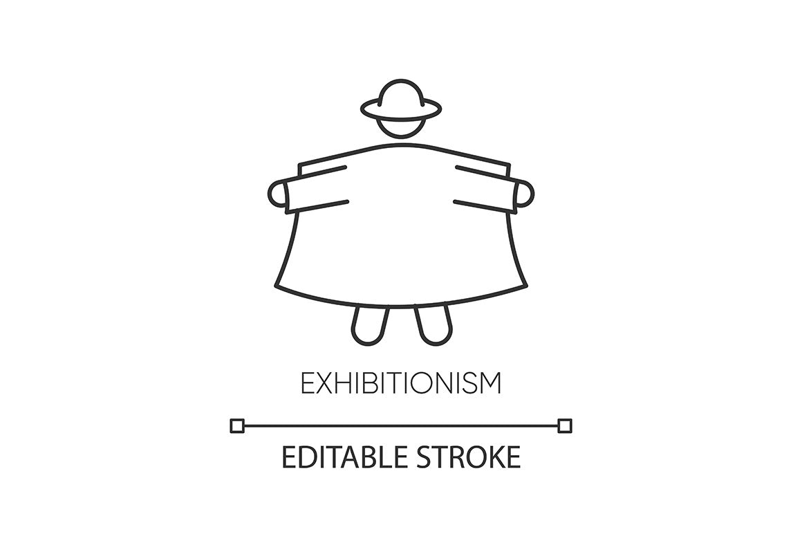Mental disorder linear icons set
