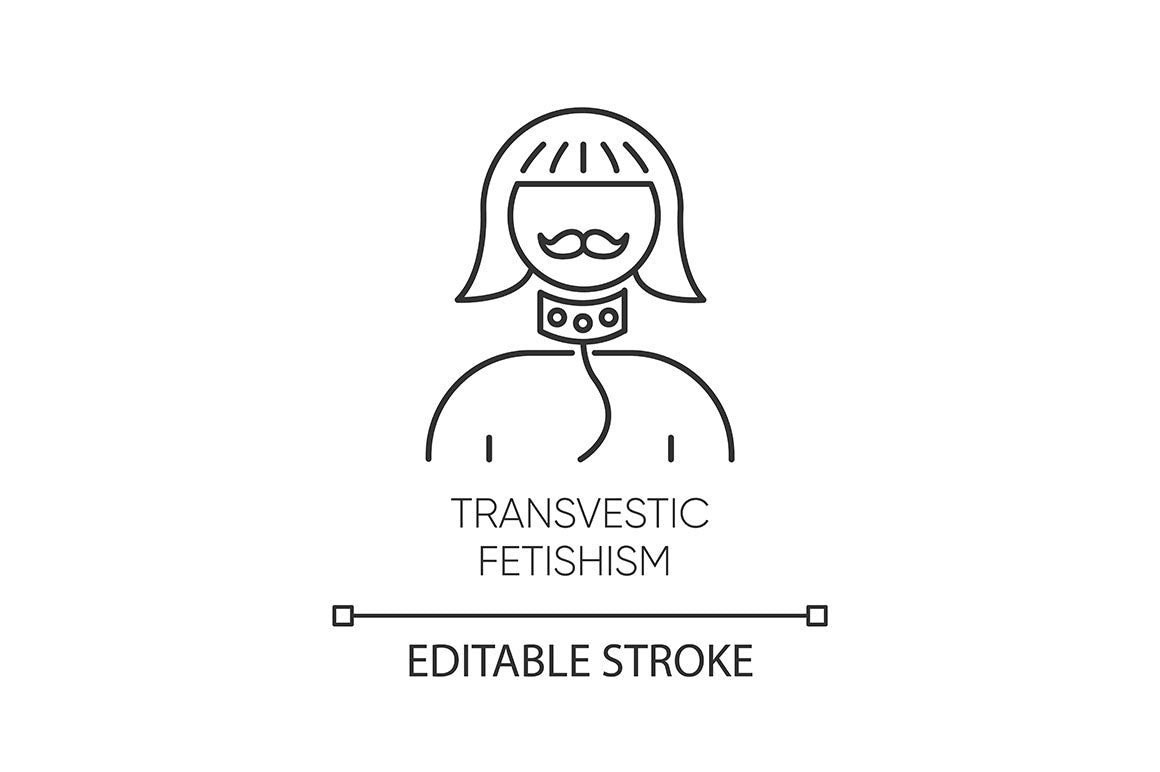 Mental disorder linear icons set