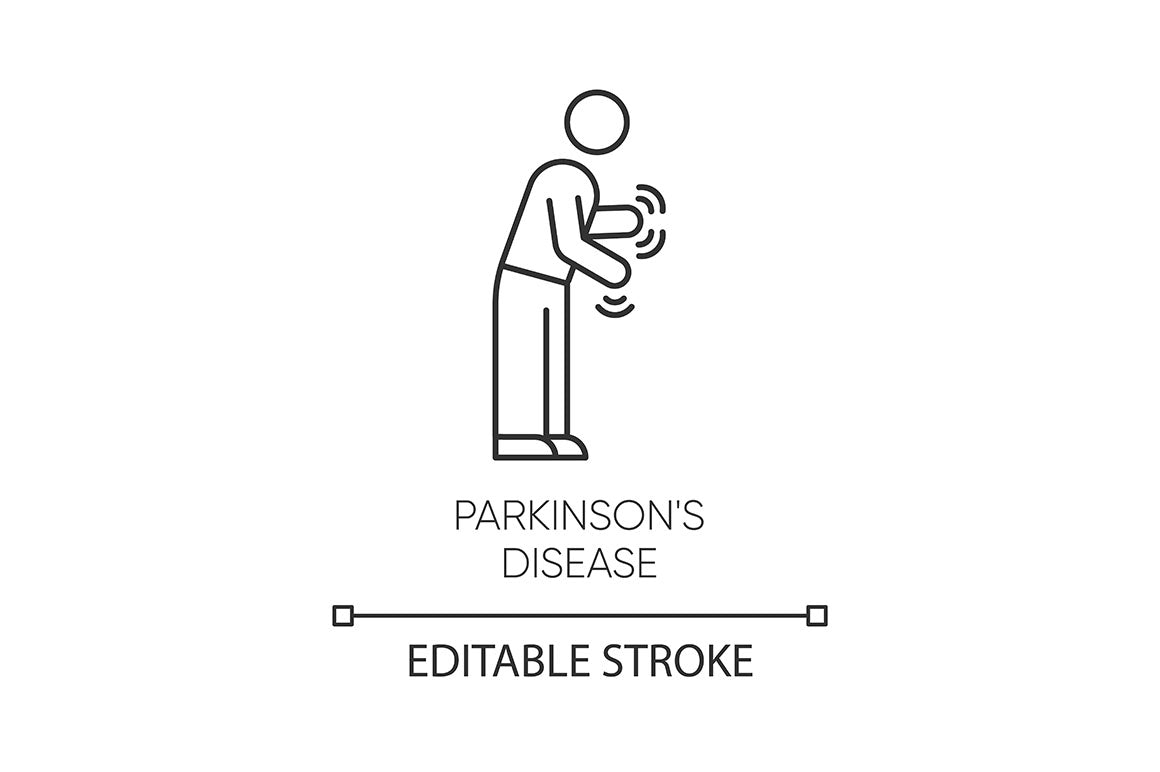Mental disorder linear icons set