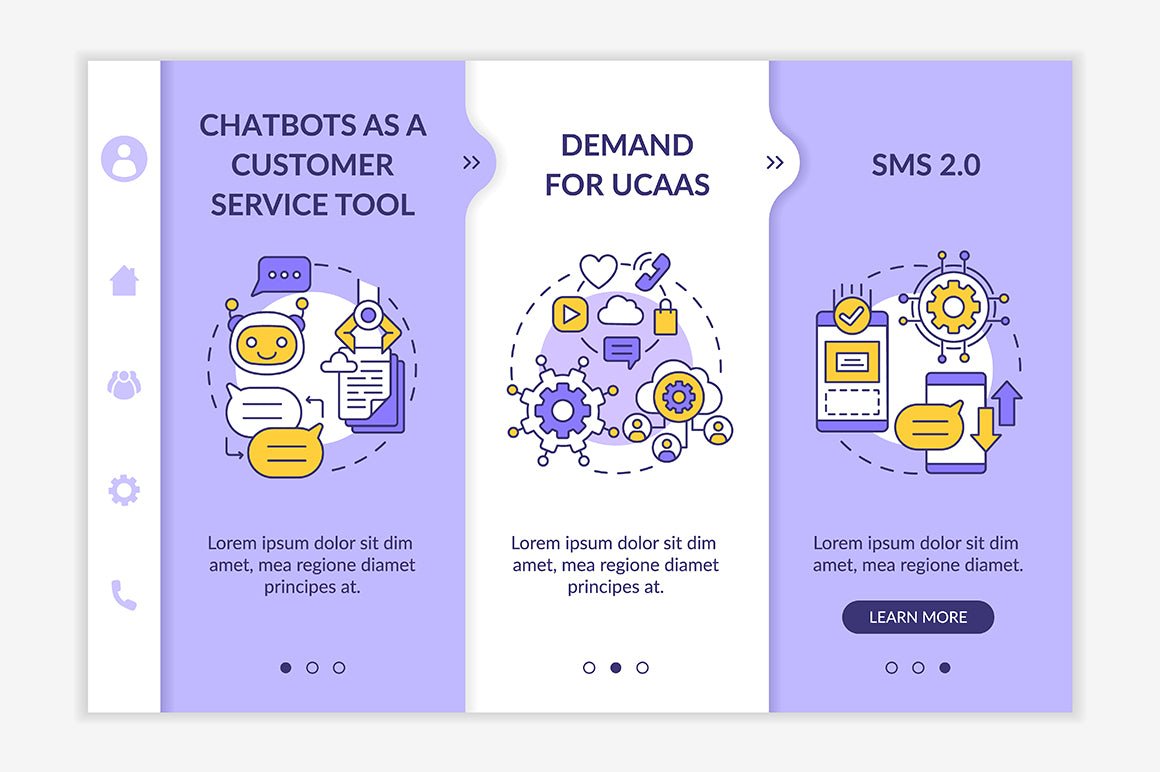 Messaging Software App Screens Bundle