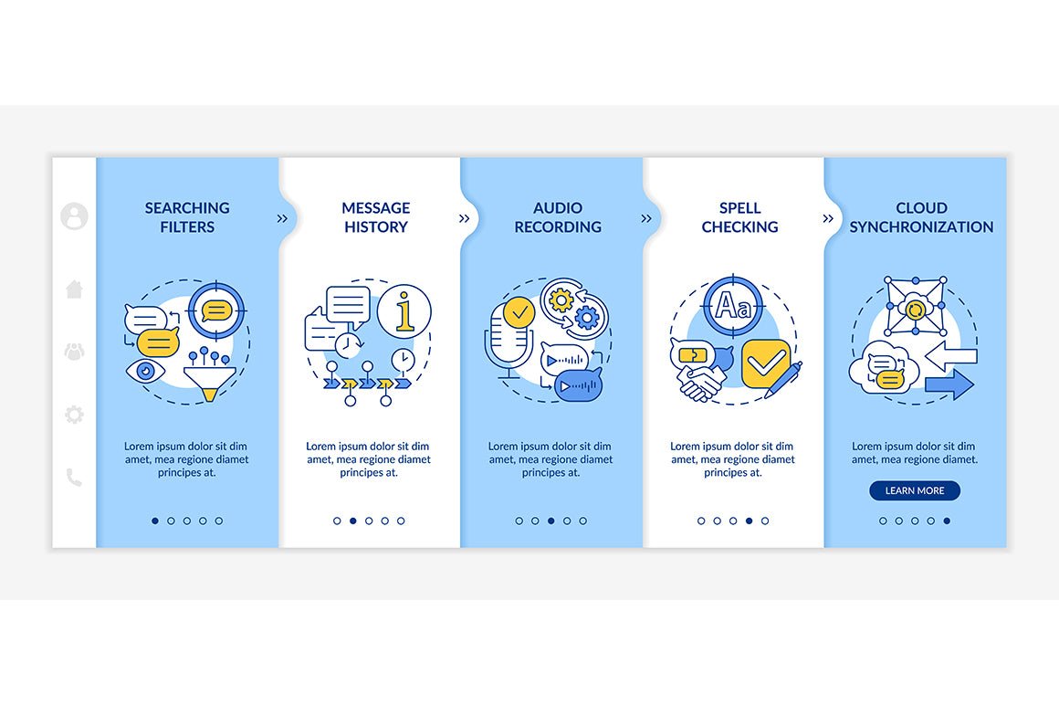 Messaging Software App Screens Bundle