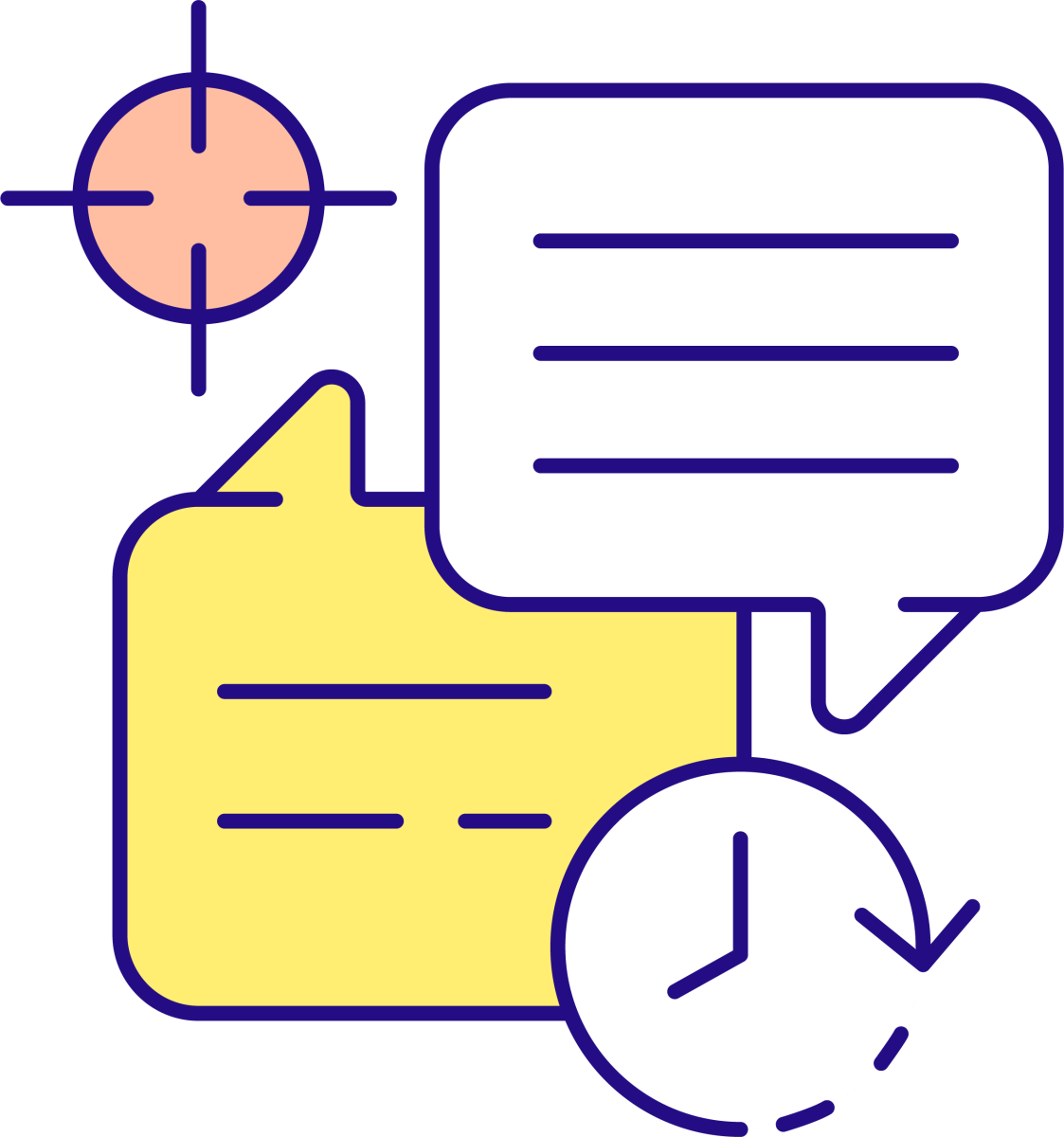 Messaging Software Color Icons Bundle