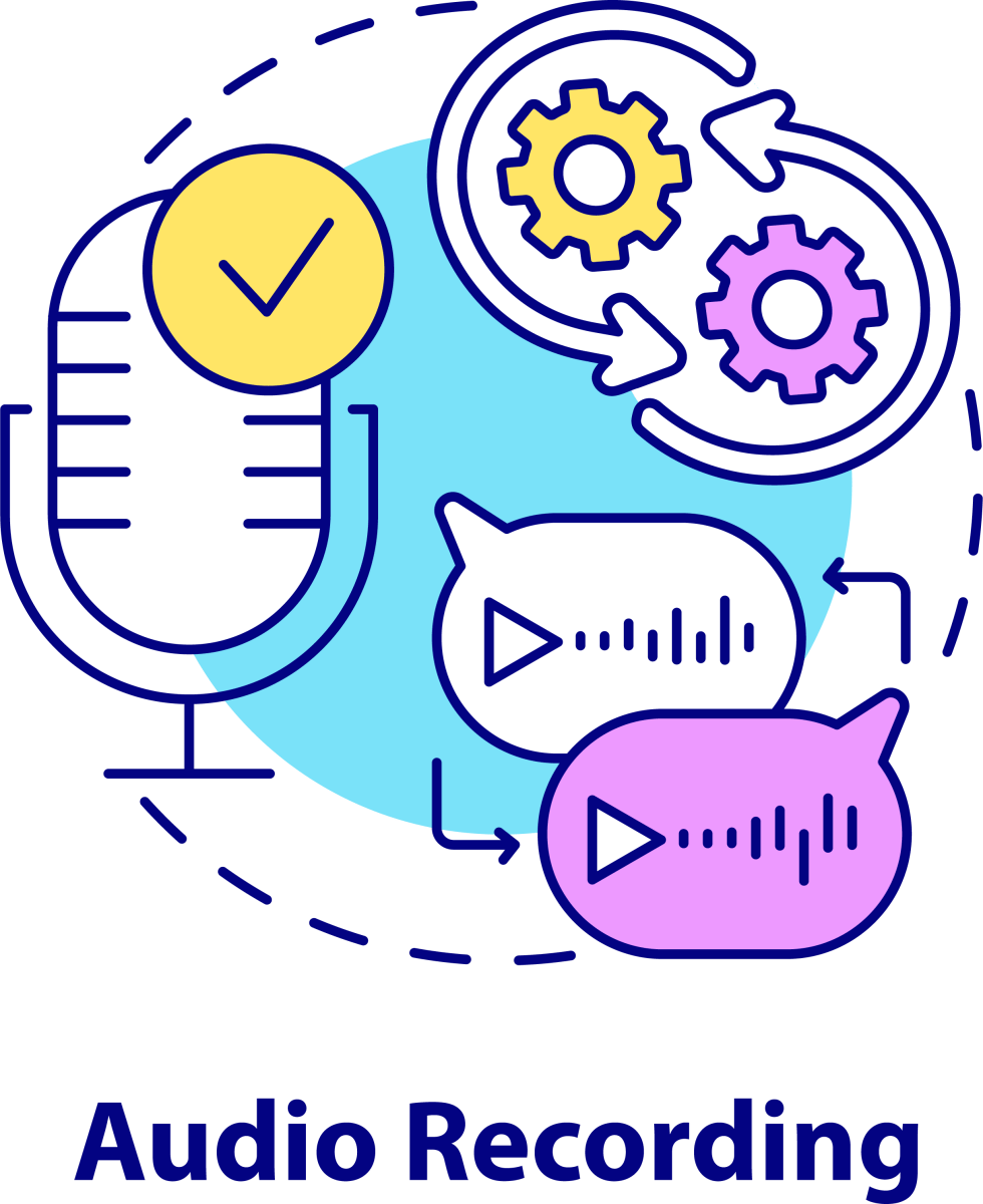 Messaging software concept icons bundle
