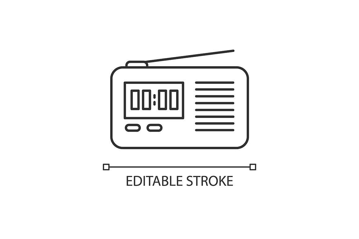Mobile devices pixel perfect linear icons set