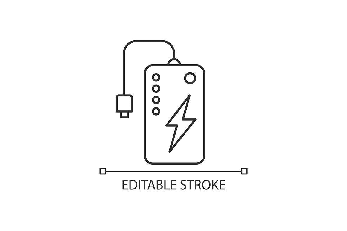 Mobile devices pixel perfect linear icons set