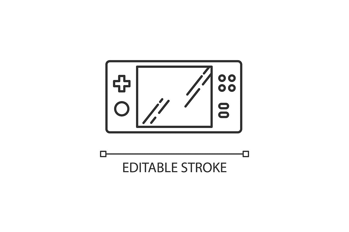 Mobile devices pixel perfect linear icons set