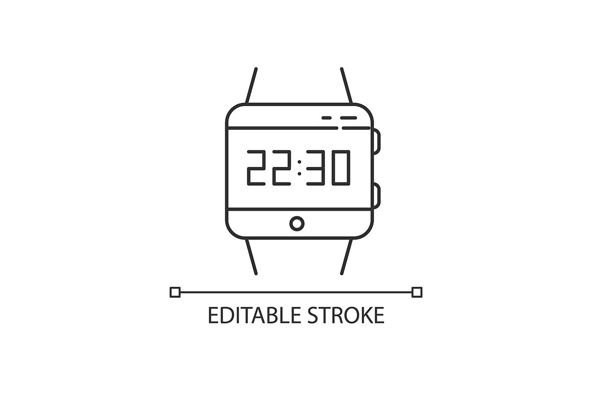 Mobile devices pixel perfect linear icons set