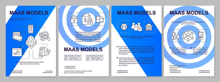 Mobility as service brochure template set