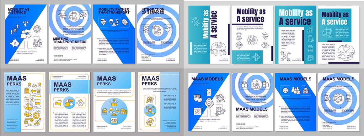 Mobility as service brochure template set