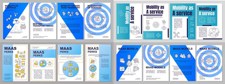 Mobility as service brochure template set