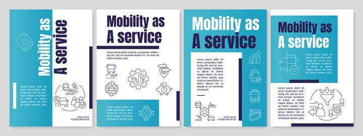 Mobility as service brochure template set