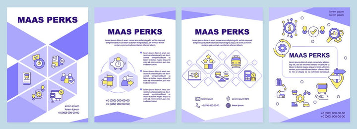 Mobility as service brochure template set
