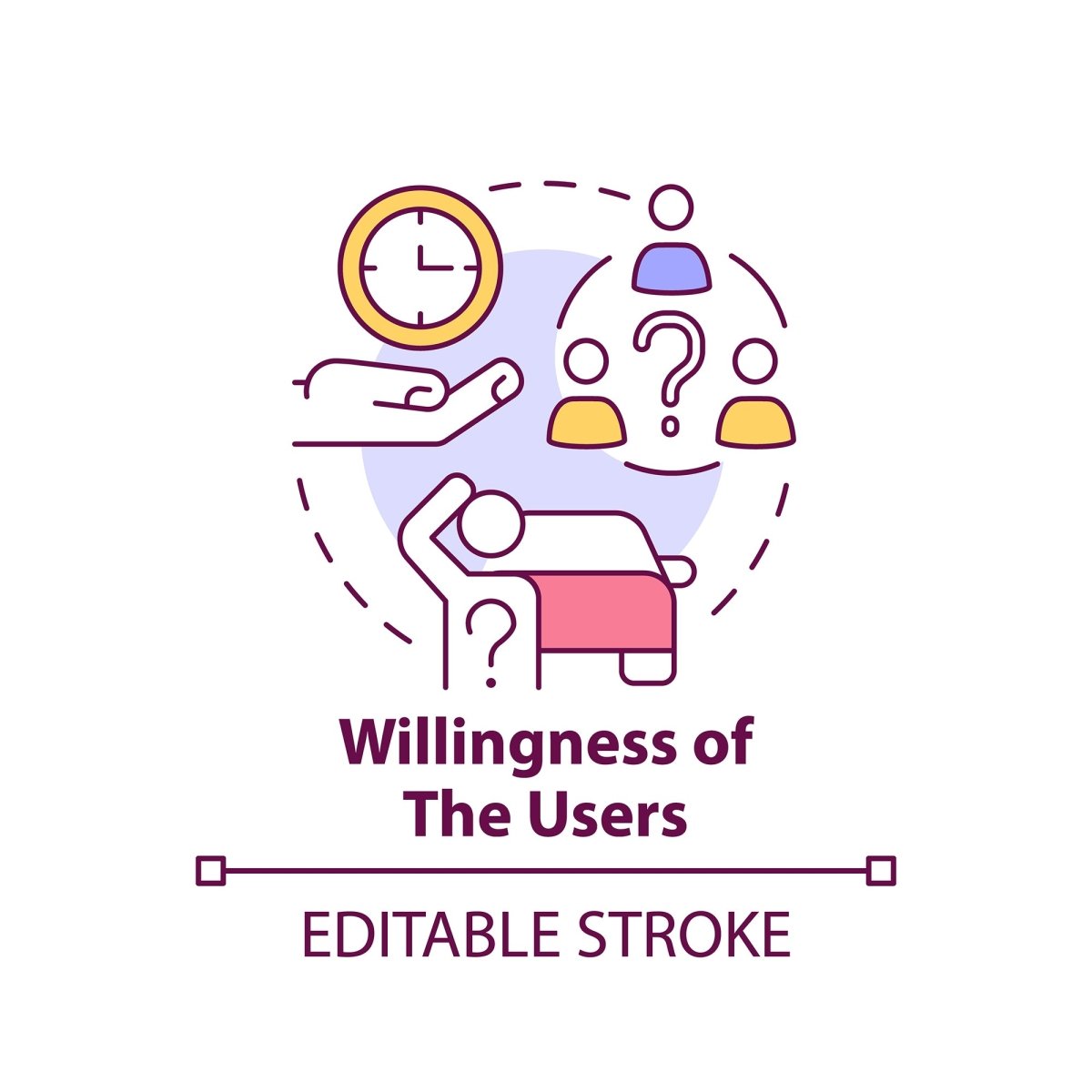 Mobility as service concept icons bundle