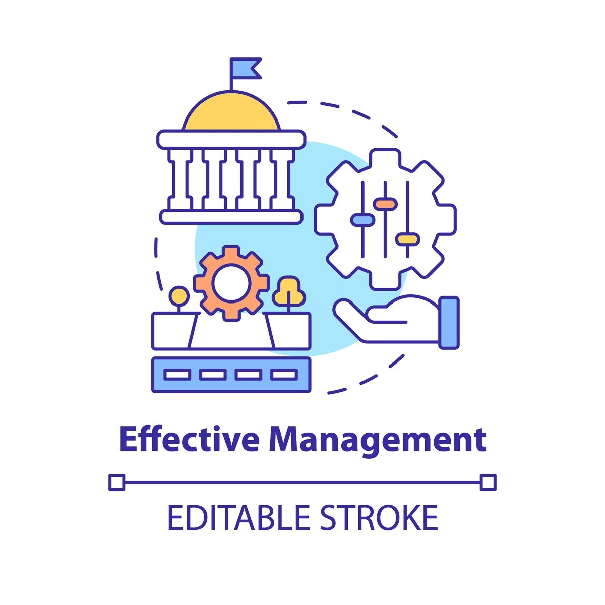 Mobility as service concept icons bundle