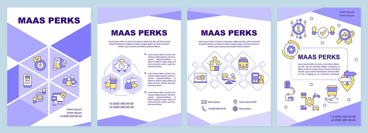 Mobility service brochure template set