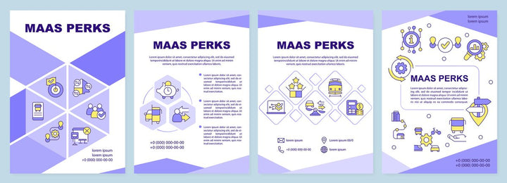 Mobility service brochure template set