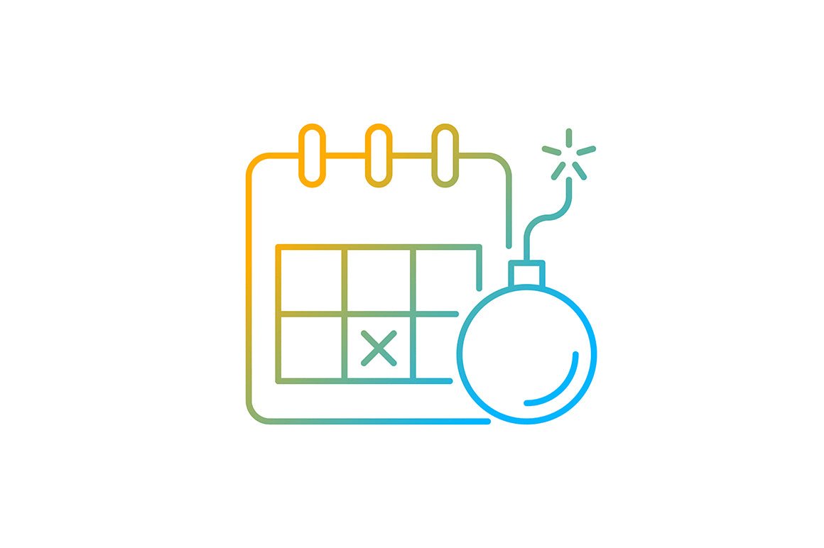 Motivation gradient icons set for dark and light mode