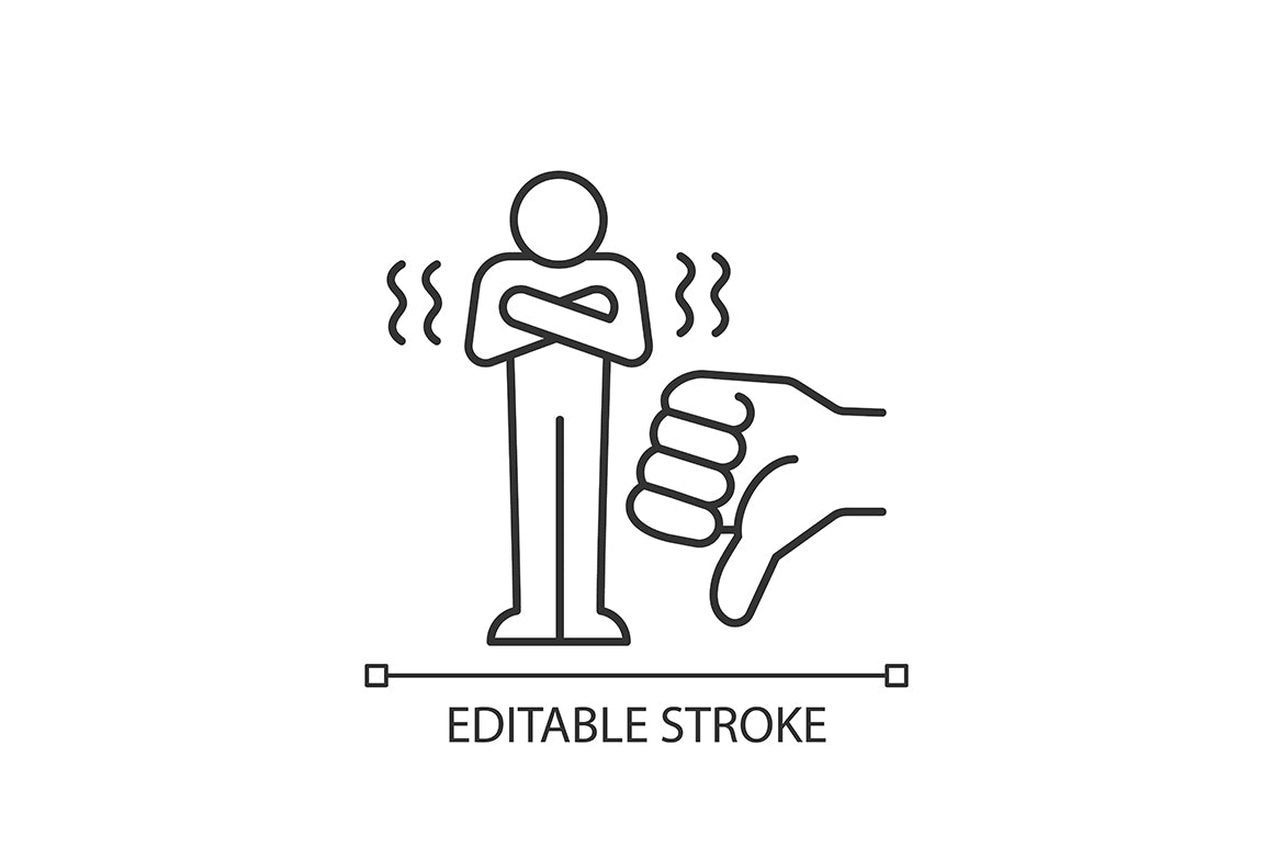 Motivation linear icons set for dark and light mode. Editable Stroke