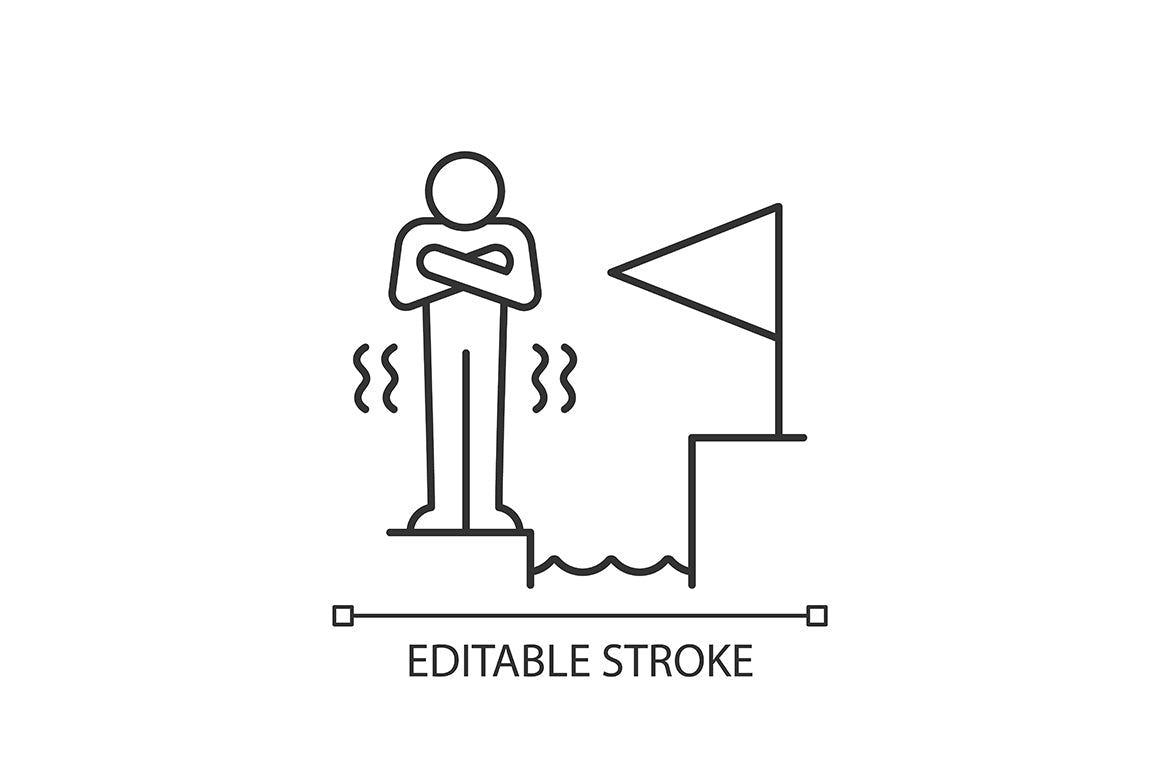 Motivation linear icons set for dark and light mode. Editable Stroke