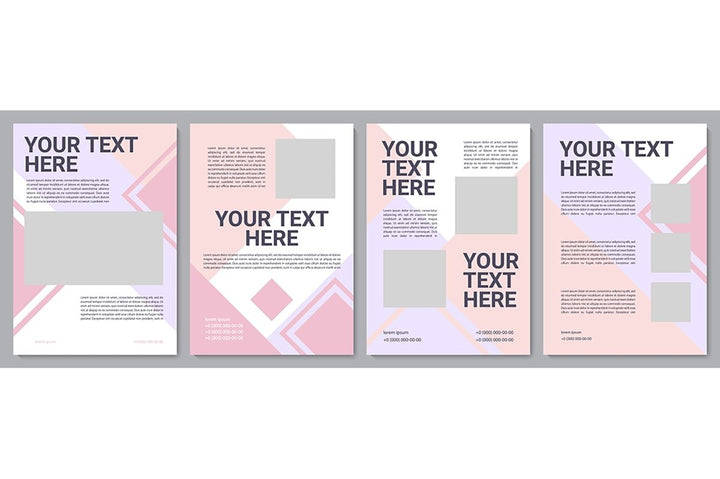 Multicolor creative brochure template bundle