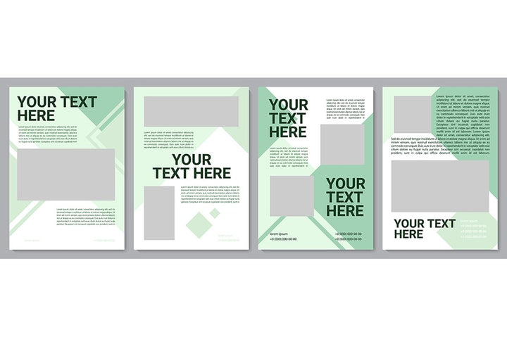 Multicolor creative brochure template bundle