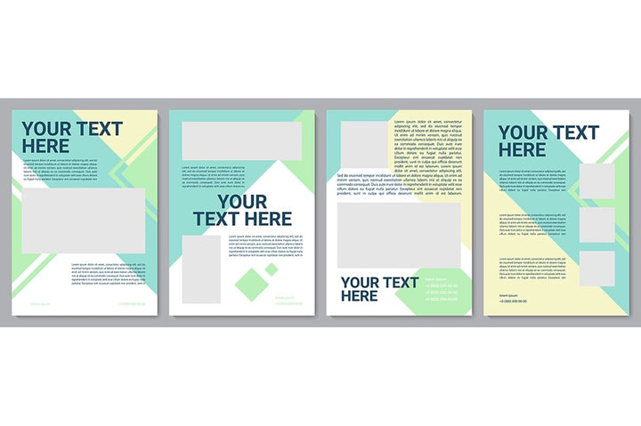Multicolor creative brochure template bundle