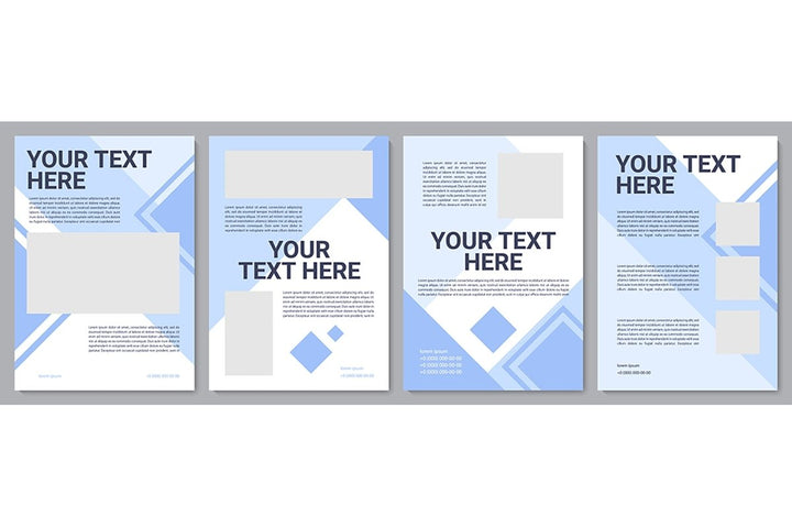 Multicolor creative brochure template bundle