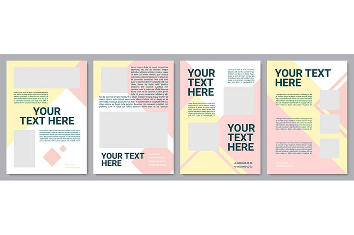 Multicolor creative brochure template bundle